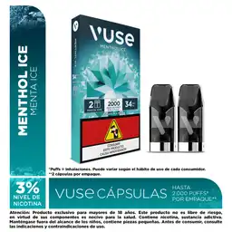 Vuse Cápsulas Menthol Ice 34 mg