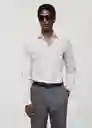 Camisa Vecchia Blanco Talla L Hombre Mango