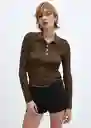 Buzo Jersey Vibrac Ocre Talla S Mujer Mango