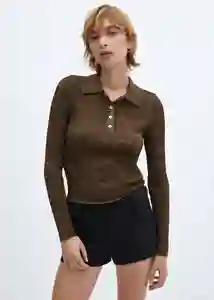 Buzo Jersey Vibrac Ocre Talla S Mujer Mango
