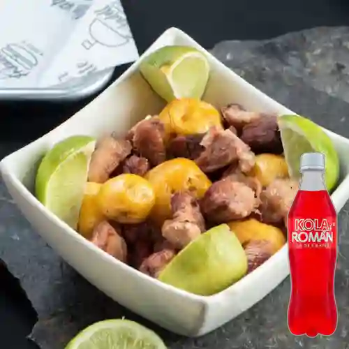 Combo Chicharrón con Papas + Kola Román Original 400ML