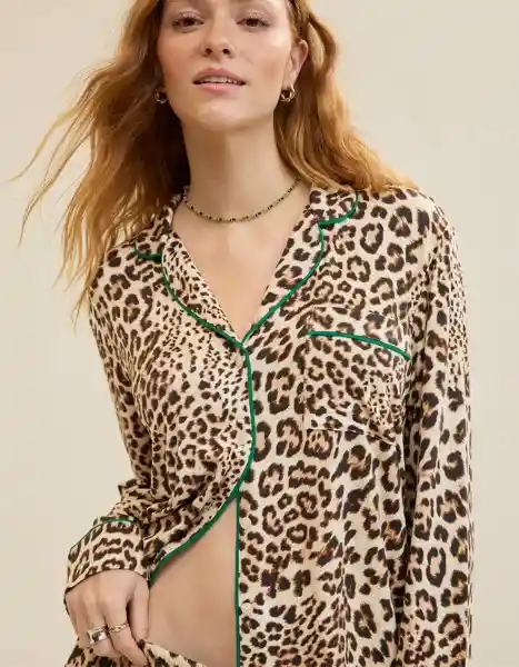 Pijama Aerie Beige Talla SMALL 1333173 American Eagle