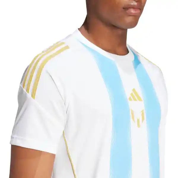 Adidas Camiseta Messi Tr Jersey Fútbol Hombre Blanco Talla L