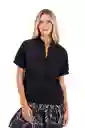 Camisa Palma Negro XS Mercedes Campuzano