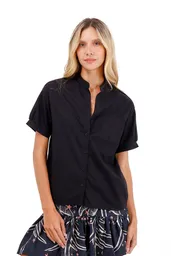 Camisa Palma Negro XS Mercedes Campuzano