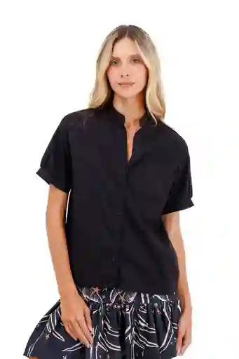 Camisa Palma Negro XS Mercedes Campuzano