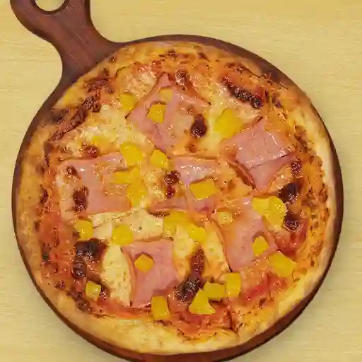 Pizza hawaiana med
