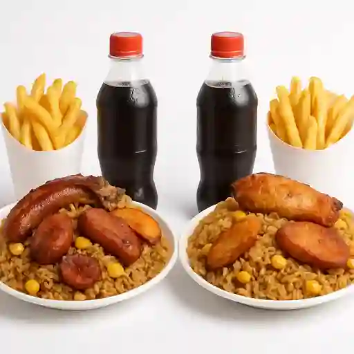 2 Combo de arroz mas gaseosa