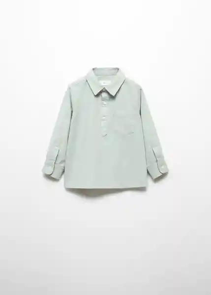 Camisa Raul Niños Verde Pastel Talla 69 - 67032530_40 Mango