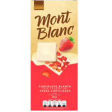 Chocolatina Mont Blanc Fresa 80G