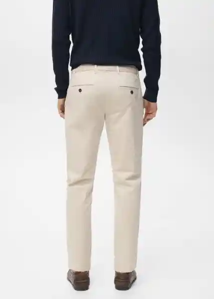 Pantalón Prato Crudo Talla 38 Hombre Mango