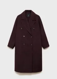 Abrigo Picarol Vino Talla L Mujer Mango