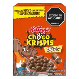 Krispis Pops Cereal Choco Maíz y Avena Sabor Chocolate
