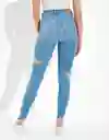 Jean High-rise Jegging Azul Talla 6 Short Mujer American Eagle