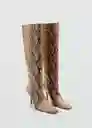 Botas Chili Beige Talla 39 Mujer Mango