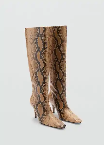 Botas Chili Beige Talla 39 Mujer Mango