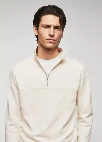 Buzo Sudadera Winne Crudo Talla XXL Hombre Mango