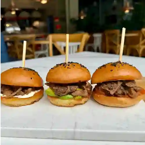 Trio de Hamburguesas Pulled Pork
