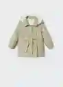 Anorak Linab3 Khaki Talla 70 Niñas Mango