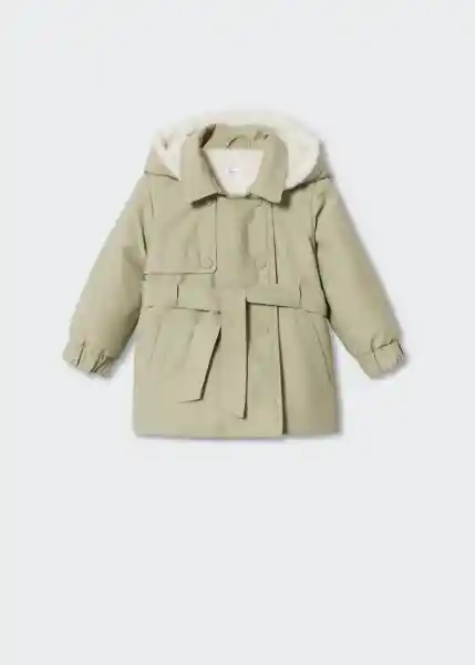 Anorak Linab3 Khaki Talla 70 Niñas Mango