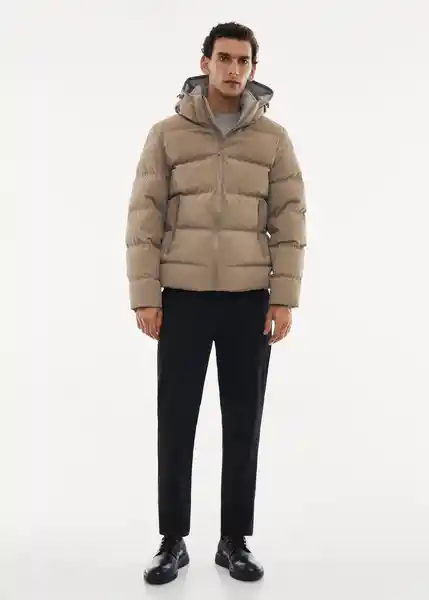 Abrigo Anorak Coli Topo Talla L Hombre Mango