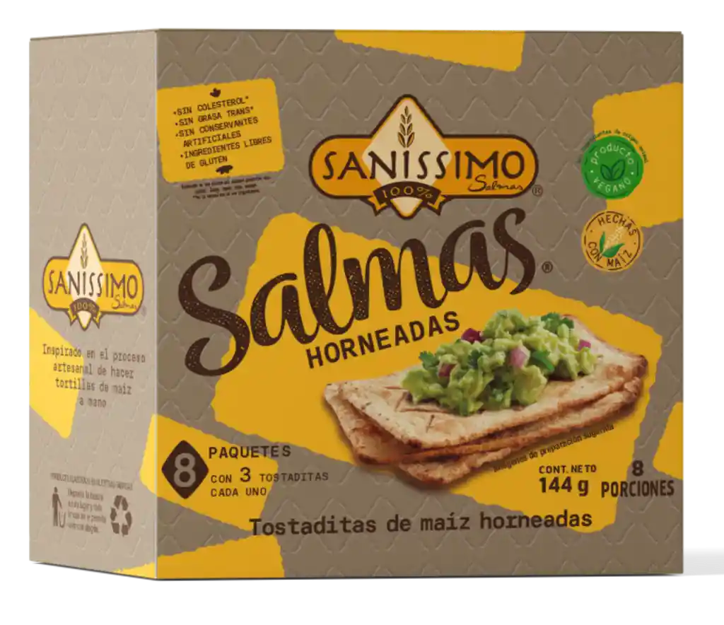 Sanissimo Tostadita de Maíz Horneada 144 g