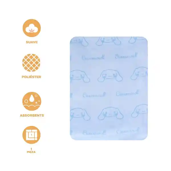Toalla de Baño Absorbente Cinnamoroll Sanrio Azul Miniso