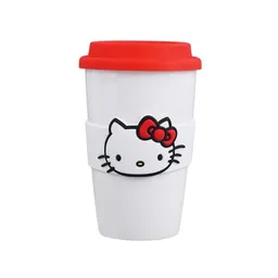 Vaso de Cerámica Hello Kitty Sanrio Rojo 400 mL Miniso