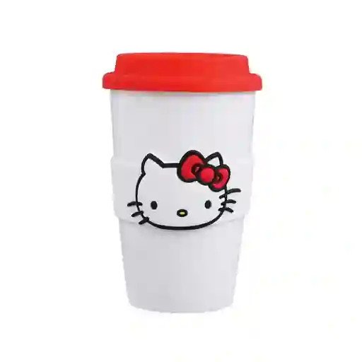Vaso de Cerámica Hello Kitty Sanrio Rojo 400 mL Miniso