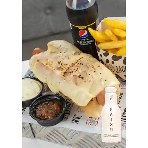 Hot Dog Golden Retriever +Hatsu Blanco Mangostino 400ml