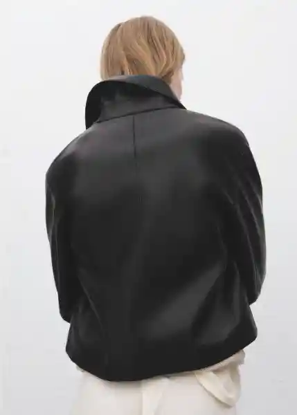 Chaqueta Sabina Negro Talla XS Mujer Mango
