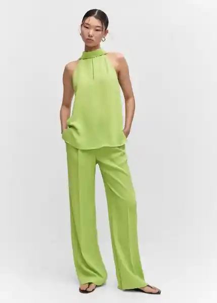 Blusa Charlot Lima Talla XS Mujer Mango