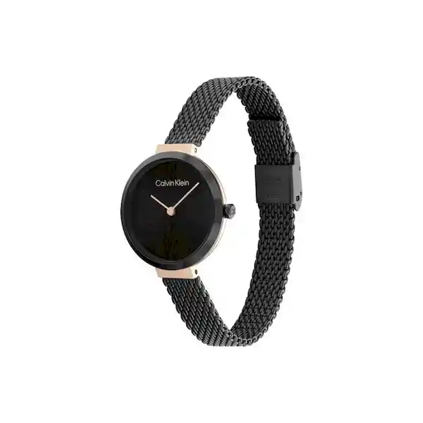 Reloj Minimalistic T Bar Para Mujer Negro 25200084 Calvin Klein