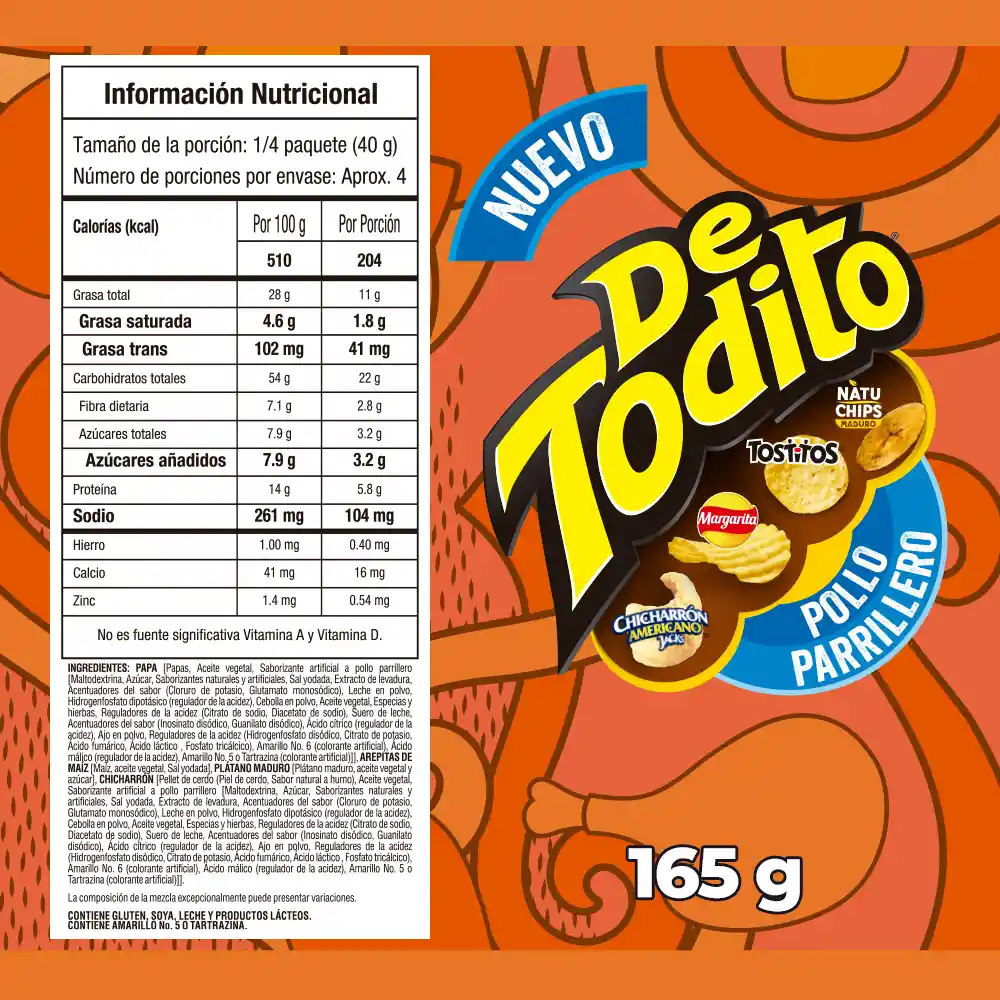 Detodito Pollo Parrillero 165G
