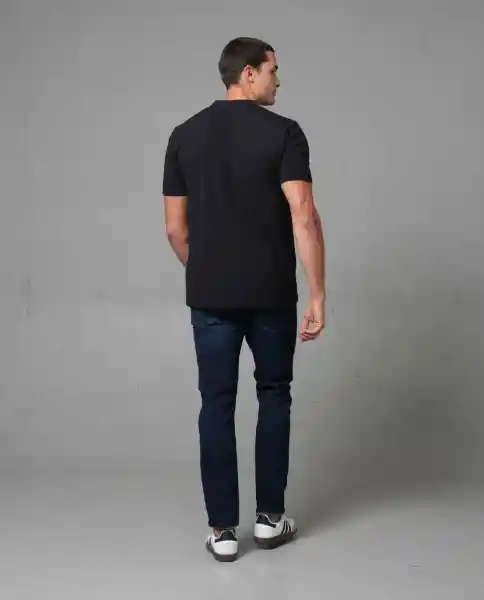 Camiseta Hombre Negro L 102G006_NEG194007 Rifle