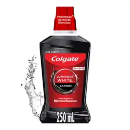 Colgate Enjuague Bucal Luminous White Carbón 250 mL