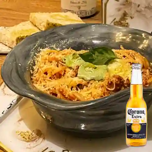 Combo Pasta Bolognese + Corona 330 ml