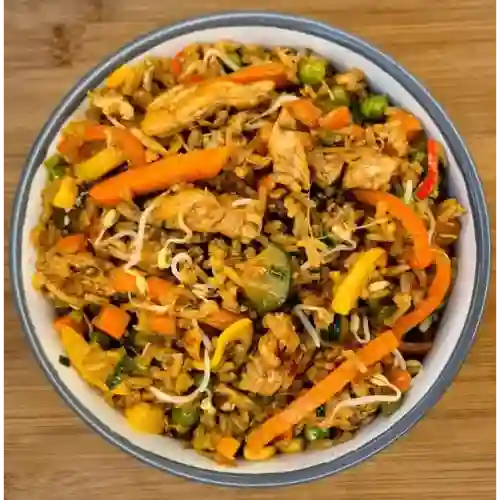 Arroz Vegetales y Carne