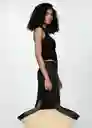 Top Karl Negro Talla S Mujer Mango