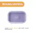 Contenedor Alimento Plegable Silicona Púrpura 550 mL Miniso