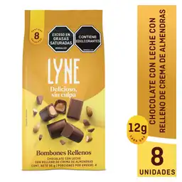 Lyne Bombones de Chocolate Rellenos con Crema de Almendras 