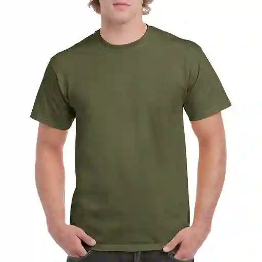 Gildan Camiseta Adulto Verde Militar Talla XL