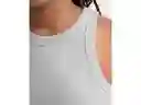 American Eagle Top Tank Acanalada Free Spirit Gris Claro Small