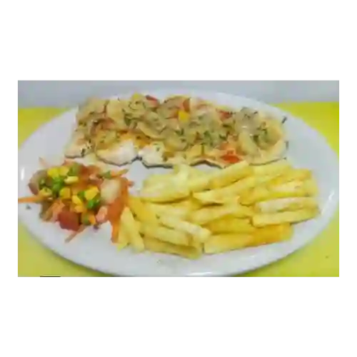 Pechuga en Salsa de Champiñones