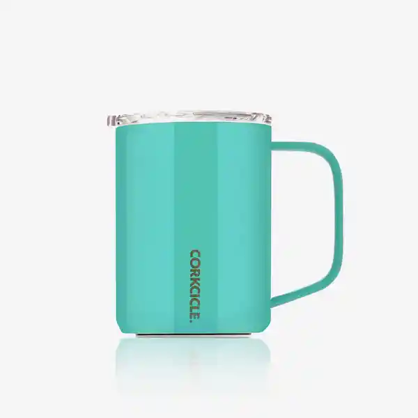 Corkcicle Mug Turquesa 16 Oz Altura 12.1 cm