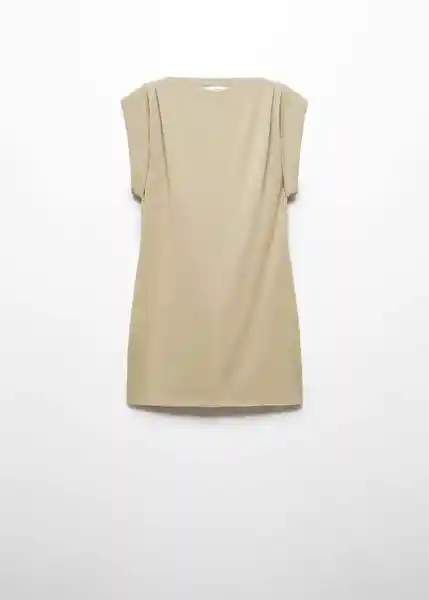 Vestido Dates Beige Talla XL Mujer Mango