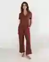 Pijama Aerie Vinotinto Talla Medium 1855677 American Eagle