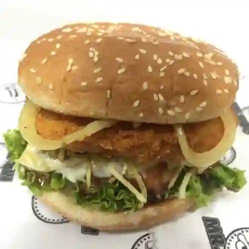 Hamburguesa Sencilla de Pollo Apanado