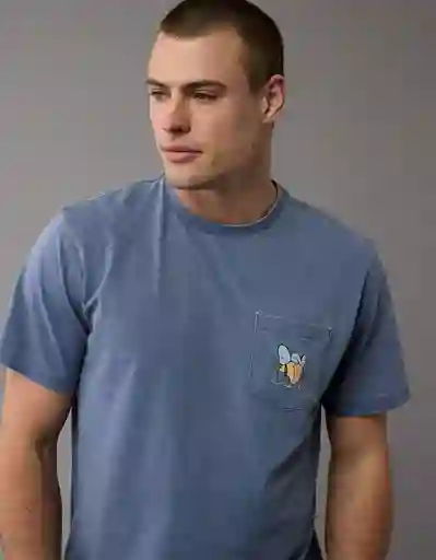 Camiseta Hombre Azul Talla Small American Eagle 01853916