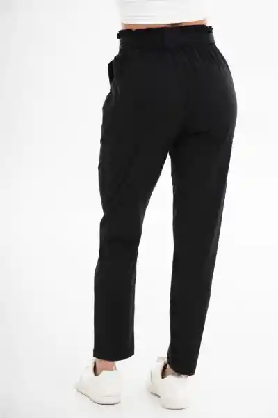Regged Pantalón Harem Color Negro Talla 6